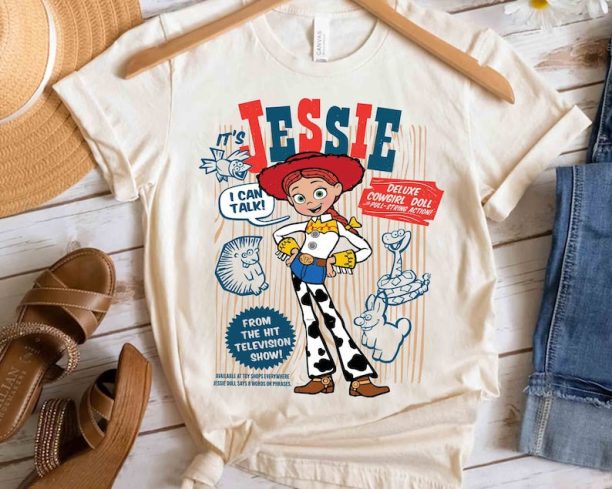 Disney Pixar Toy Story Jessie Cowgirls Portrait Retro Shirt, Magic Kingdom Holiday Unisex T-shirt