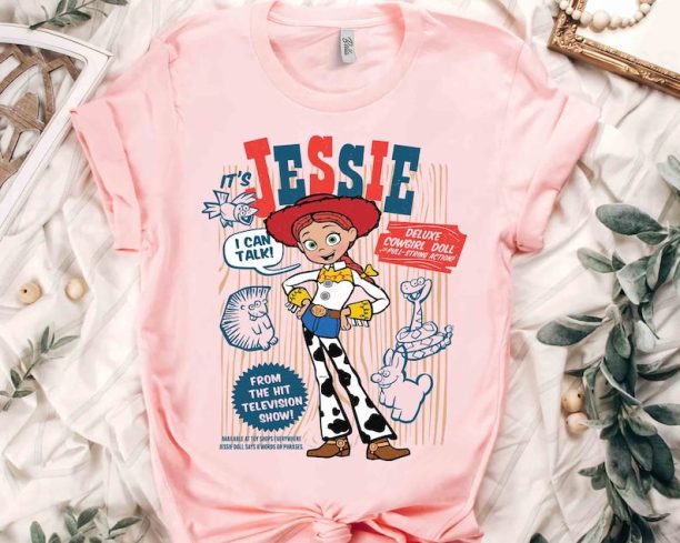 Disney Pixar Toy Story Jessie Cowgirls Portrait Retro Shirt, Magic Kingdom Holiday Unisex T-shirt