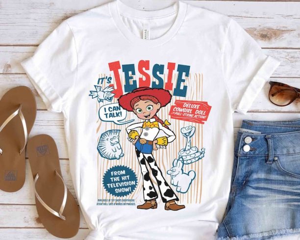 Disney Pixar Toy Story Jessie Cowgirls Portrait Retro Shirt, Magic Kingdom Holiday Unisex T-shirt