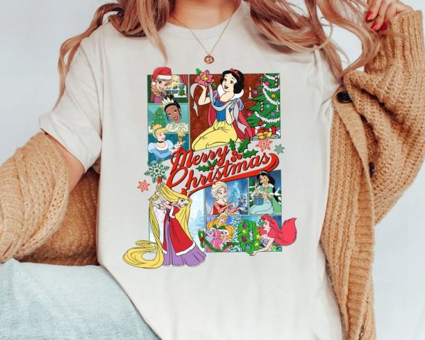 Disney Princess Merry Christmas Shirt, Mickey's Very Merry Xmas Party 2023 Tee