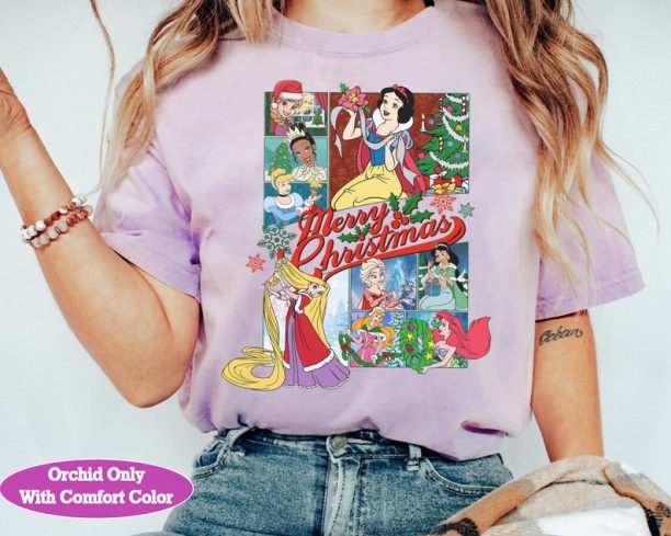 Disney Princess Merry Christmas Shirt, Mickey's Very Merry Xmas Party 2023 Tee