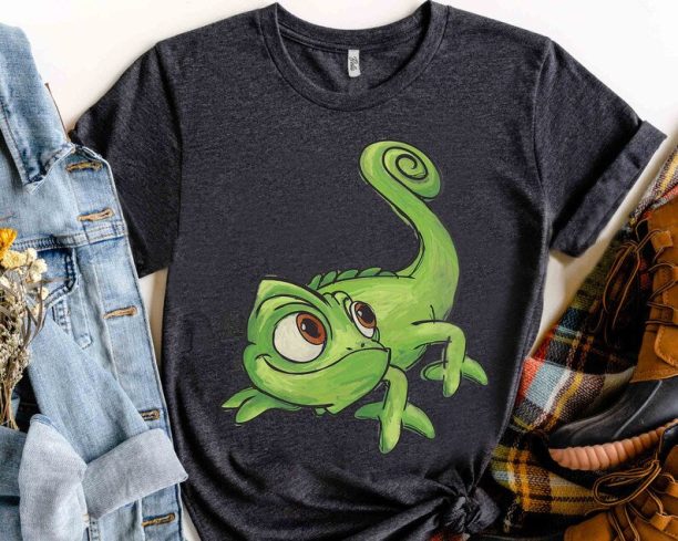 Disney Princess Tangled Cute Pascal Sketch Custom Shirt, WDW Magic Kingdom Holiday Unisex T-shirt