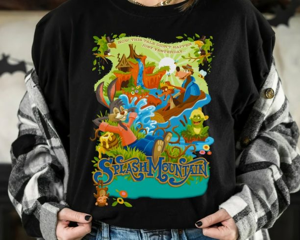 Disney Splash Mountain Characters Vintage Caroon Shirt, Magic Kingdom WDW Holiday Unisex T-shirt Family Birthday Gift