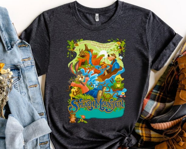 Disney Splash Mountain Characters Vintage Caroon Shirt, Magic Kingdom WDW Holiday Unisex T-shirt Family Birthday Gift