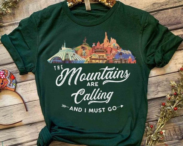 Disney The Mountains Are Calling and I Must Go Thunder Space Splash Shirt, Magic Kingdom Unisex T-shirt