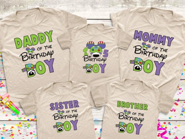 Disney Toy Story Buzz Lightyear Birthday Boy Family Trip Shirts, Toy Story Birthday Party Family Shirts