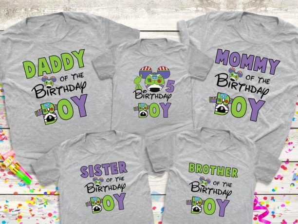 Disney Toy Story Buzz Lightyear Birthday Boy Family Trip Shirts, Toy Story Birthday Party Family Shirts