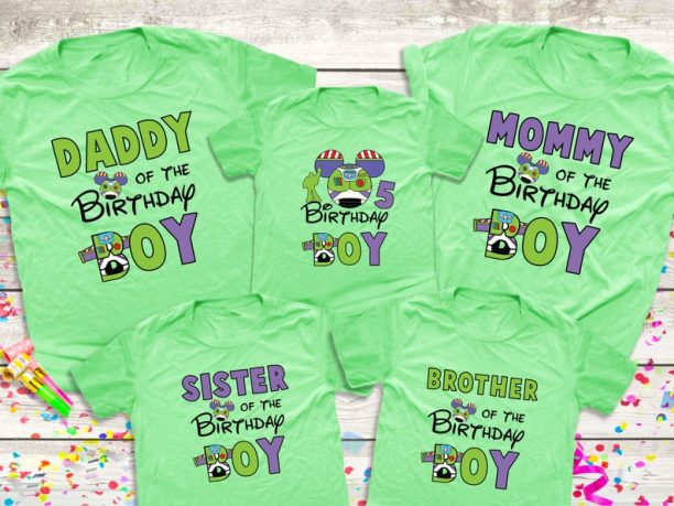 Disney Toy Story Buzz Lightyear Birthday Boy Family Trip Shirts, Toy Story Birthday Party Family Shirts