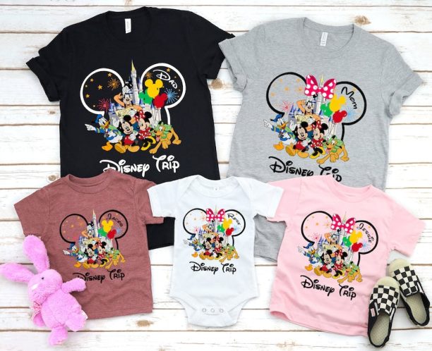 Disney Trip 2023 Family Shirts, Disney 2023 Vacation Tshirt, Disney Matching Shirts, Disney 2023 Trip Your Family Name Shirts