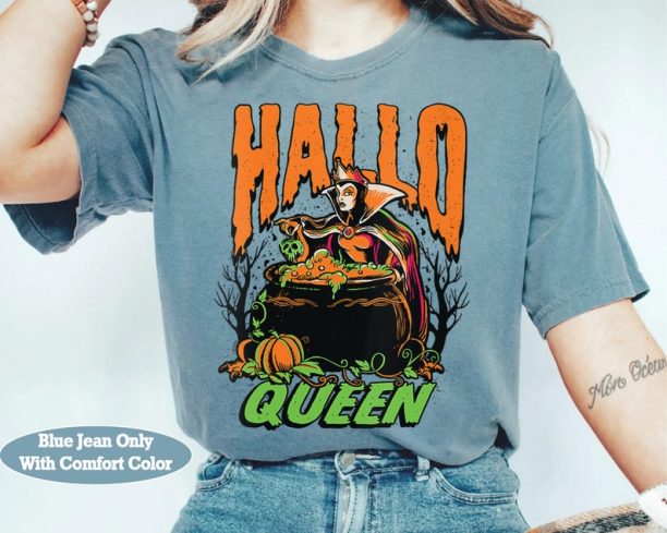 Disney Villains Snow White Hallo Queen Evil Queen Halloween Shirt, Mickey's Not So Scary Party Tee