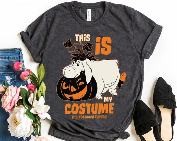 Disney Winnie The Pooh Eeyore My Costume Halloween Shirt, Mickey's Not So Scary Party Family Matching Tee