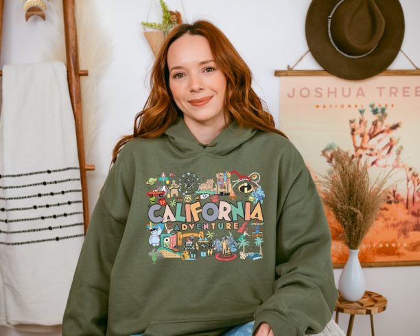 Disneyland California Adventure Sweatshirt, Disneyland Hoodie, Disneyland California, Family Disney Sweatshirt, Unisex Disneyland