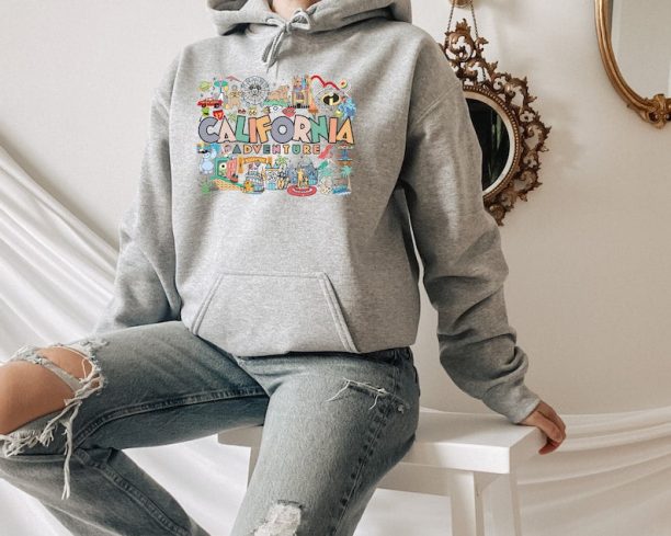 Disneyland California Adventure Sweatshirt, Disneyland Hoodie, Disneyland California, Family Disney Sweatshirt, Unisex Disneyland