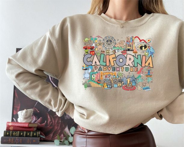 Disneyland California Adventure Sweatshirt, Disneyland Hoodie, Disneyland California, Family Disney Sweatshirt, Unisex Disneyland Sweatshirt