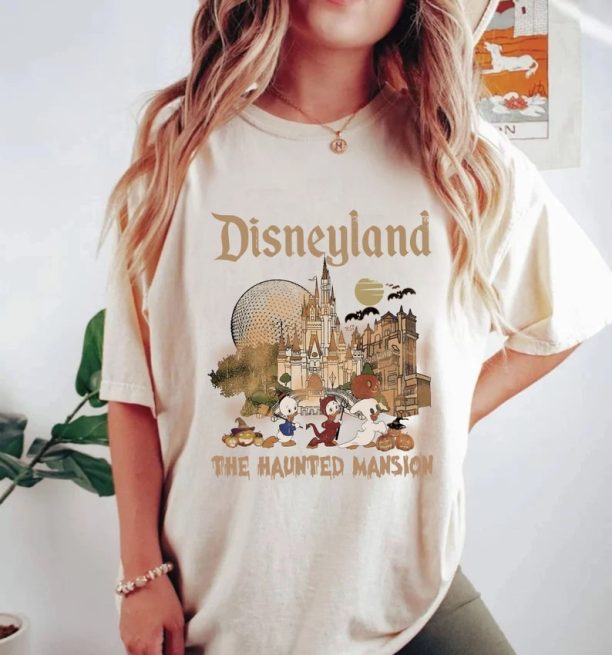 Disneyland The House Mansion Shirt, Huey Dewey Louie Duck Halloween Shirt, Disney Halloween Party Shirt