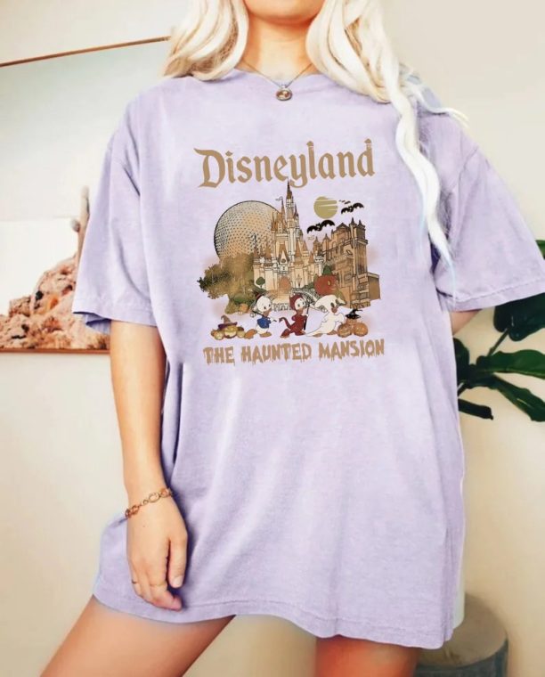 Disneyland The House Mansion Shirt, Huey Dewey Louie Duck Halloween Shirt, Disney Halloween Party Shirt