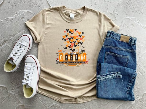 Disneyland The Spookiest Place On Earth Shirt, Disney Halloween Shirt, Halloween Family Shirt, Disneyland Shirt