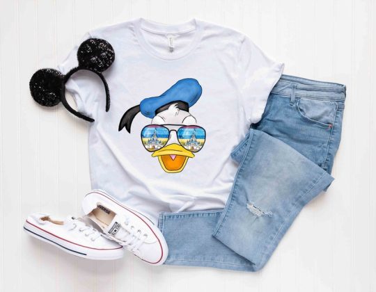 Donald Duck Castle Sunglasses Shirt, Disney Donald Duck Shirt, Donald Duck Shirt, Disney Family Vacation Shirt