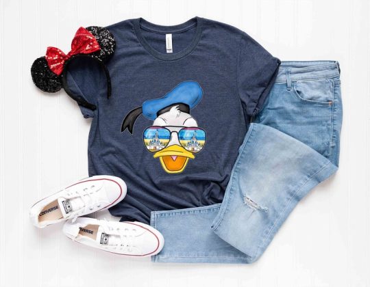 Donald Duck Castle Sunglasses Shirt, Disney Donald Duck Shirt, Donald Duck Shirt, Disney Family Vacation Shirt