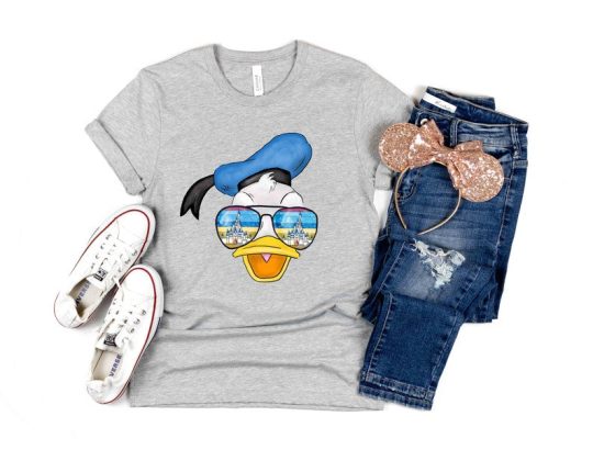 Donald Duck Castle Sunglasses Shirt, Disney Donald Duck Shirt, Donald Duck Shirt, Disney Family Vacation Shirt