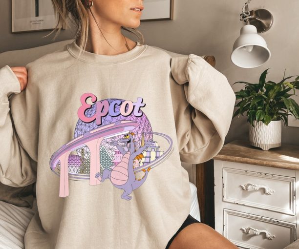 Epcot Figment Sweatshirt, Family Matching Disney Shirts, Disney World Outfit, Epcot World Tour Shirt, Food and Wine Festival