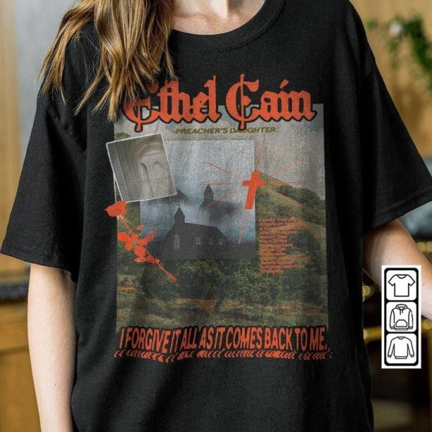 Ethel Cain Music Shirt, Preacher's Daughter Album Merch 8, Ethel Cain Sun Bleached Inspired Bootleg 90s