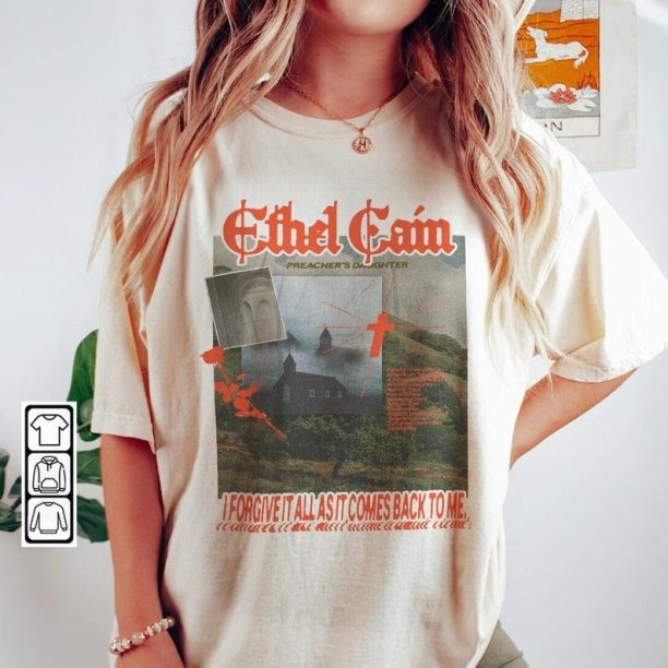 Ethel Cain Music Shirt, Preacher's Daughter Album Merch 8, Ethel Cain Sun Bleached Inspired Bootleg 90s