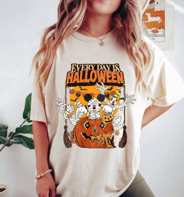 Everyday Is Halloween Mickey and Friends Shirt, Disney Halloween Shirt, Disney Spooky Shirt