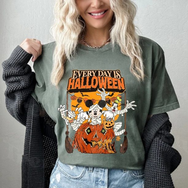 Everyday Is Halloween Mickey and Friends Shirt, Disney Halloween Shirt, Disney Spooky Shirt