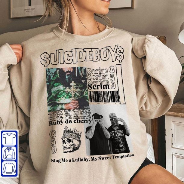 Fan Art Suicide Boys Sweatshirt, New Suicideboys album Sing Me a Lullaby, My Sweet Temptation