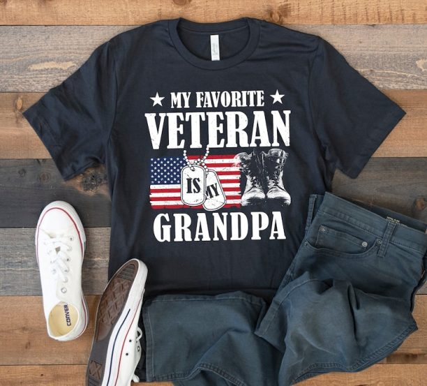 Favorite Veteran Is My Grandpa T-Shirt