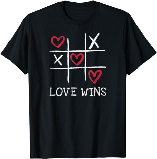 Fun LOVE WINS Love Always Wins Valentine's Day T-Shirt