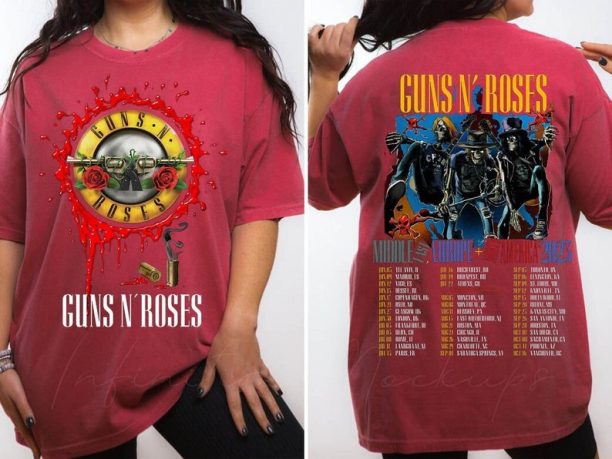 Guns And Roses Tour 2023 Shirt, Guns N' Roses T-Shirt, Music Legend Shirt, Rock And Roll Tee, Rock Music Band Shirt