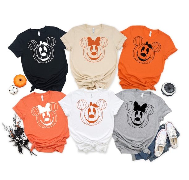 Halloween Family Mickey Pumpkin Head Shirt, Disney Halloween Shirt, Disney Pumpkin Matching Shirt, Disney Trip Shirt