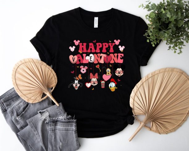 Happy Valentine Day Mickey And Friends Shirt