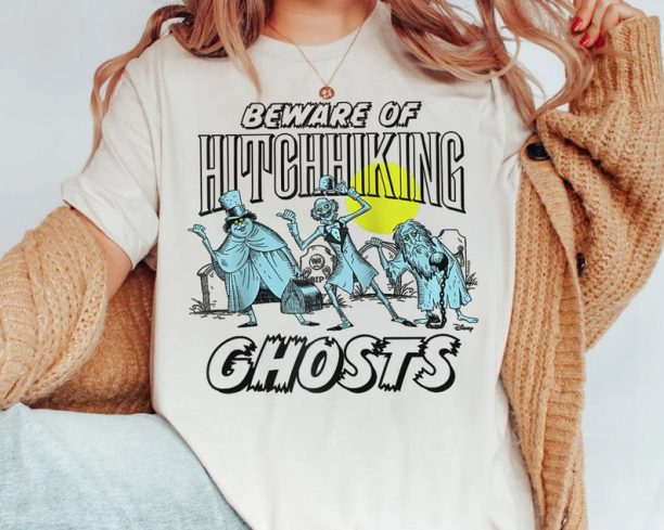 Haunted Mansion Hitchhiking Ghosts Retro Shirt, Foolish Mortals Tee, Walt Disney World Disney Parks