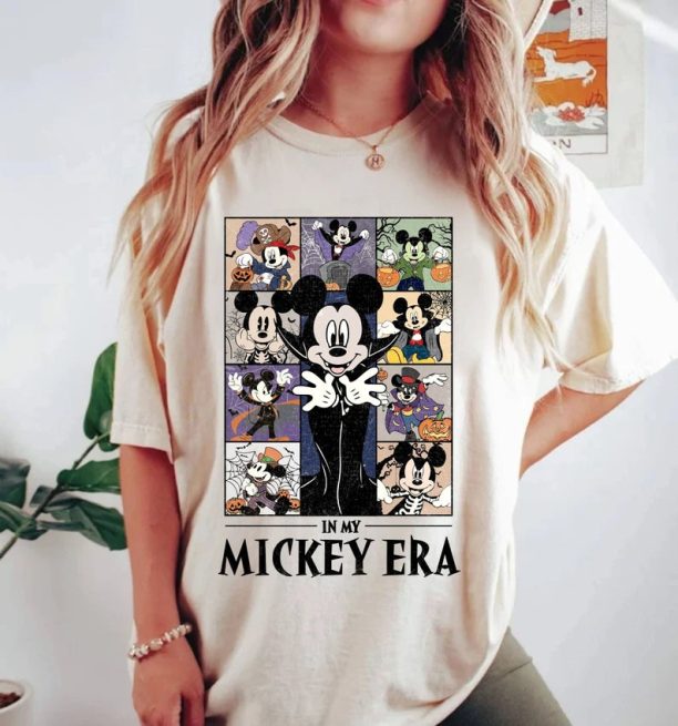 In My Mickey Era Halloween Comfort Colors® Shirt, Mickey Spooky Season Shirt, Pumpkin Mickey, Disney Spooky Shirt, Disney Halloween Shirt