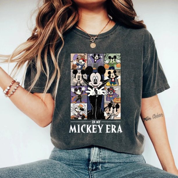 In My Mickey Era Halloween Comfort Colors® Shirt, Mickey Spooky Season Shirt, Pumpkin Mickey, Disney Spooky Shirt, Disney Halloween Shirt