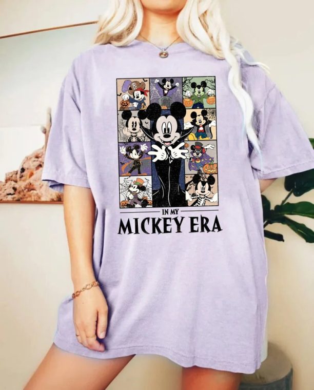 In My Mickey Era Halloween Comfort Colors® Shirt, Mickey Spooky Season Shirt, Pumpkin Mickey, Disney Spooky Shirt, Disney Halloween Shirt