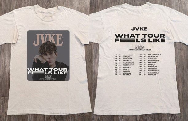 JVKE 2023 Tour Shirt, JVKE What Tour Feels Like 2023 Tour Shirt, JVKE Shirt For Fan, JVKE 2023 Concert Fan Shirt