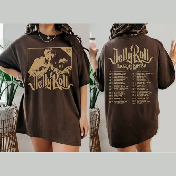 Jelly Roll 2023 Tour Shirt, Jelly Roll Backroad Baptism 2023 Tour Shirt, Jelly Roll 2023 Tour Shirt