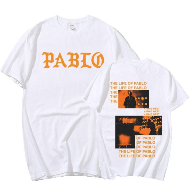 Kanye West The Life of Pablo Graphic Print Streetwear T-Shirt