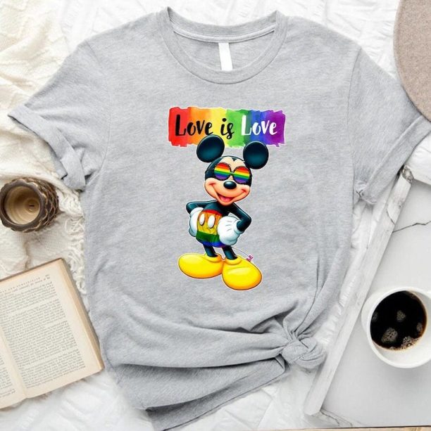 LGBTQ Ally Shirt, Funny Mickey LGBTQ Shirt,Trans Rights Shirt,Disney Gay Pride Shirt,Happy Mickey LGBTQ T-Shirt