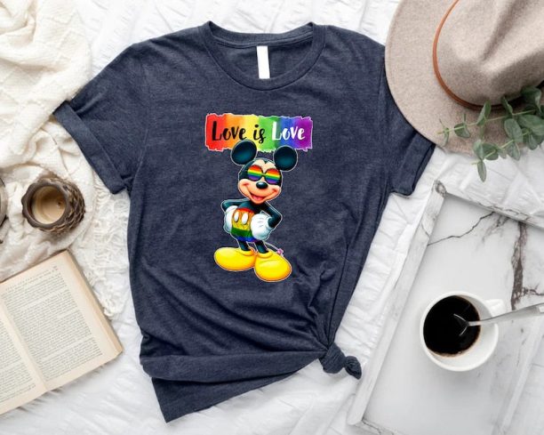 LGBTQ Ally Shirt, Funny Mickey LGBTQ Shirt,Trans Rights Shirt,Disney Gay Pride Shirt,Happy Mickey LGBTQ T-Shirt