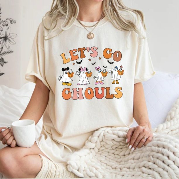 Let's Go Ghouls Mickey and Friends Comfort Color® Shirt, Disney Mickey Halloween Shirt, Disney Halloween Matching Shirt, Disney Spooky Shirt