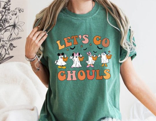 Let's Go Ghouls Mickey and Friends Comfort Color® Shirt, Disney Mickey Halloween Shirt, Disney Halloween Matching Shirt, Disney Spooky Shirt