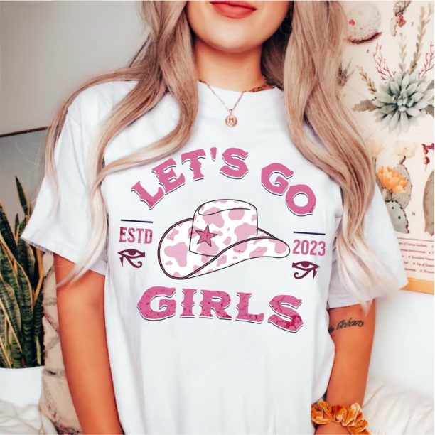 Let's Go Girls T-Shirt, Country Music Festival Concert Tee, Cowboy Hat Shirt, Shania Twain fans Gift