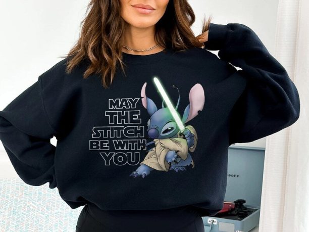 May The Stitch Be With You Shirt, Lilo And Stitch Shirt, Star Wars Shirt, Stitch Shirt, Disney Sweatshirt, Disney Shirts