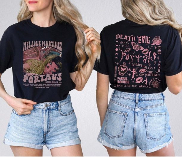 Melanie 2 Sides Shirt, Portals Tour 2023 Shirt, Portals Album Shirt, Melanie Singer Sweatshirt,American Singer Shirt, Melanie Martinez Merch