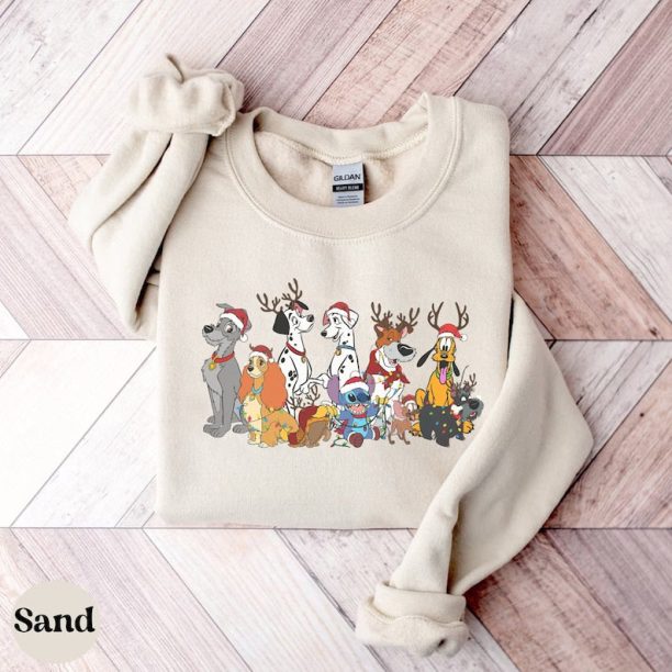 Merry Christmas Disney Dogs Sweatshirt